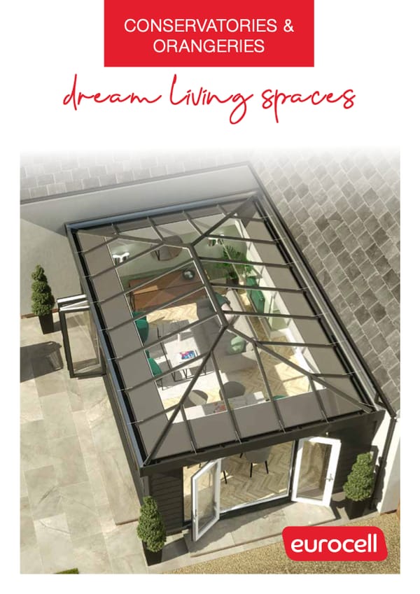 Conservatories & Orangeries – dream living spaces brochure cover