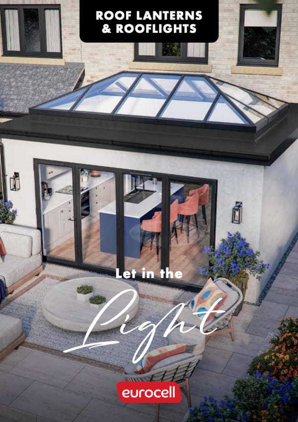 Roof Lanterns & Rooflights – let in the light brochure cover