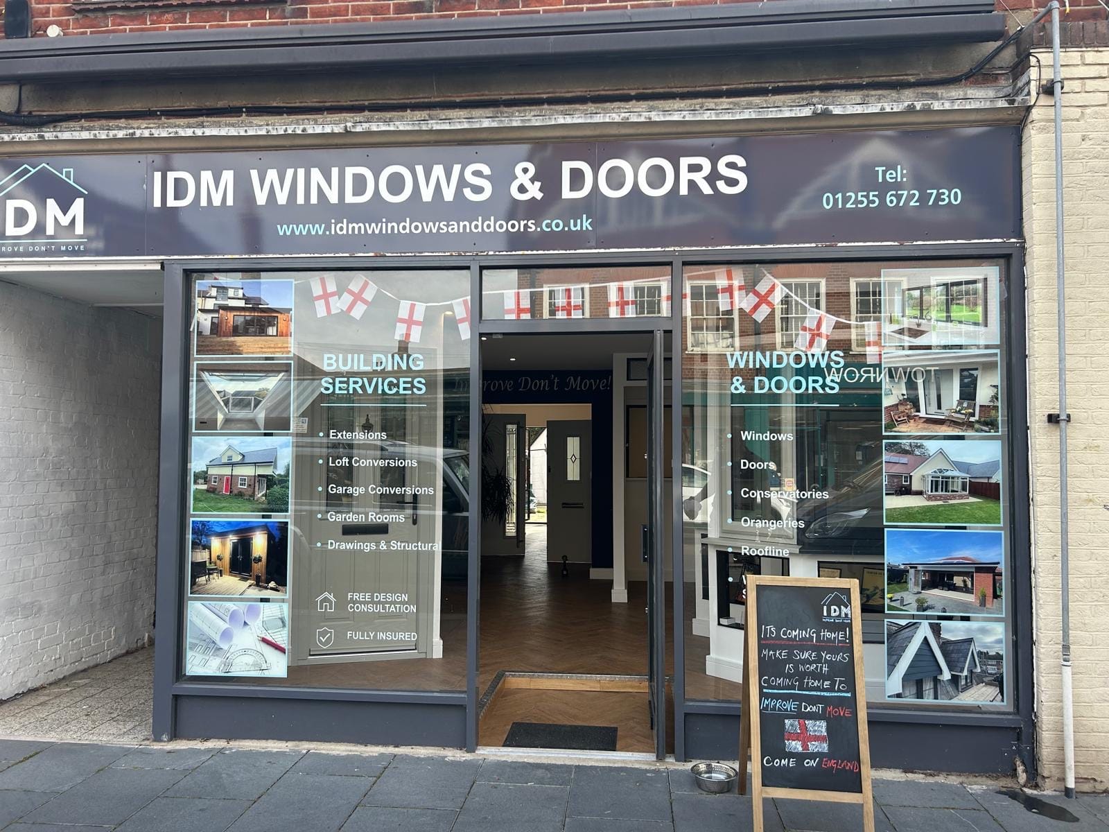 IDM Windows & Doors showroom on Connaught Avenue, Frinton-on-Sea