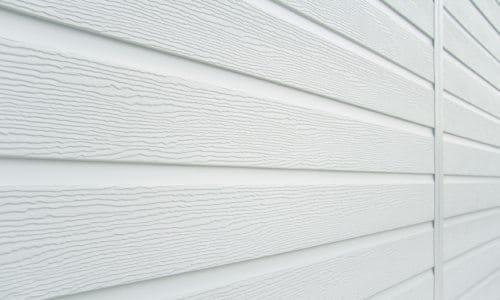 White embossed uPVC exterior wall cladding